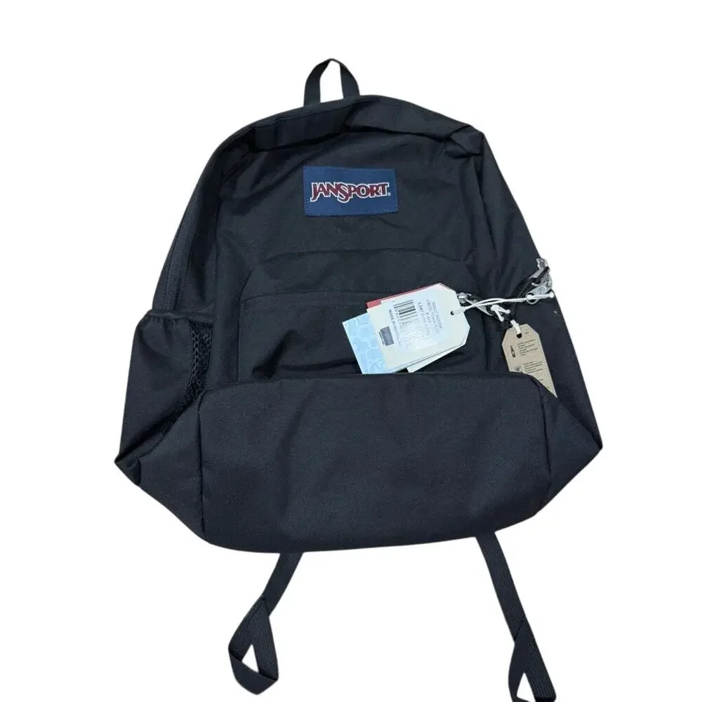 Jansport Cross Town Plus Black Backpack Unisex New with Tag